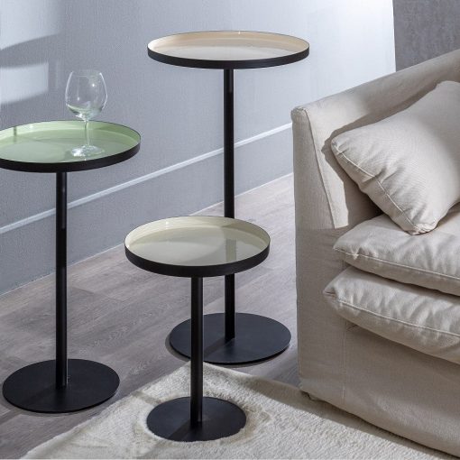 Mesa Auxiliar Negro-Verde Ferro Room 35