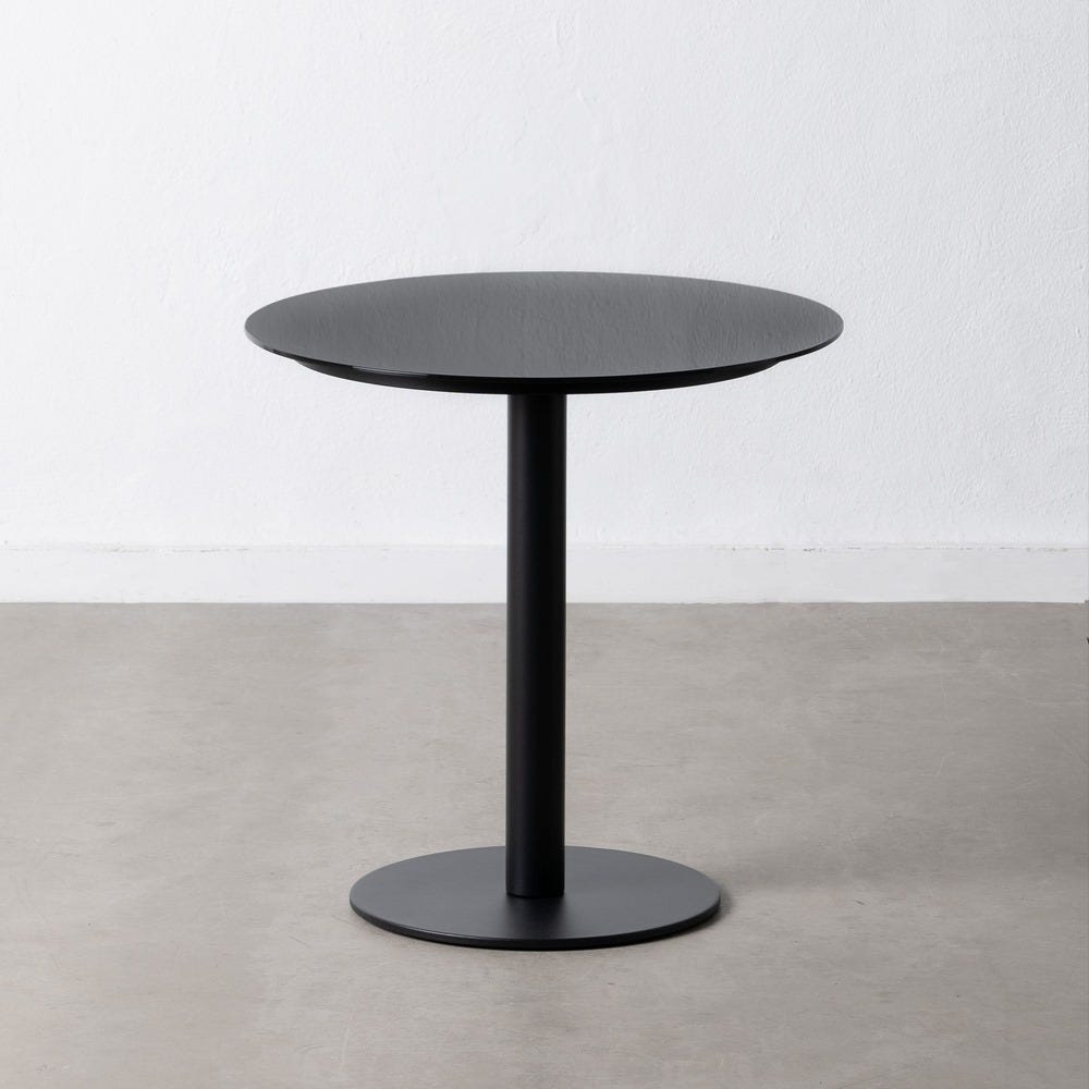 Mesa Auxiliar Preto Cristal/Metal 60 X 60 X 60 Cm - Image 2