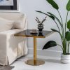 Mesa Auxiliar Preto-Ouro 60 X 60 X 60 Cm