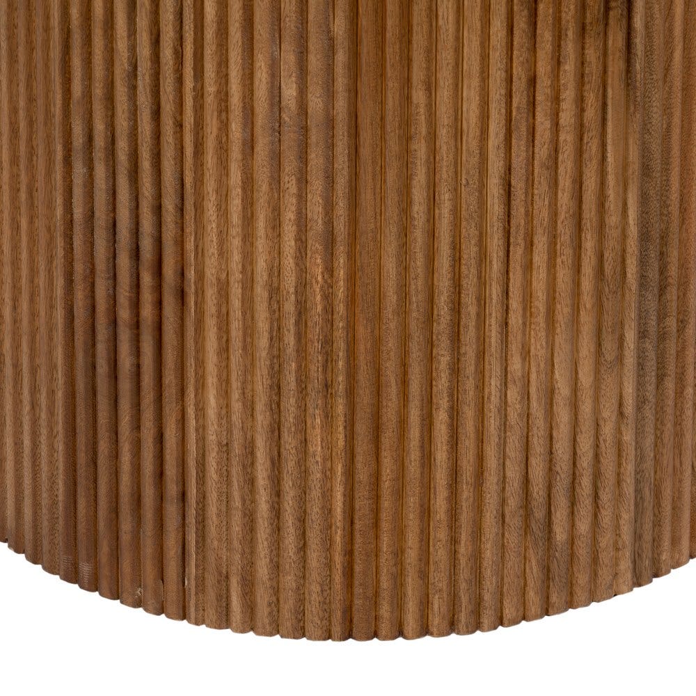 Mesa Comedor Natural-Crema Mármol/Madera 120 X 120 X 74 Cm - Image 5