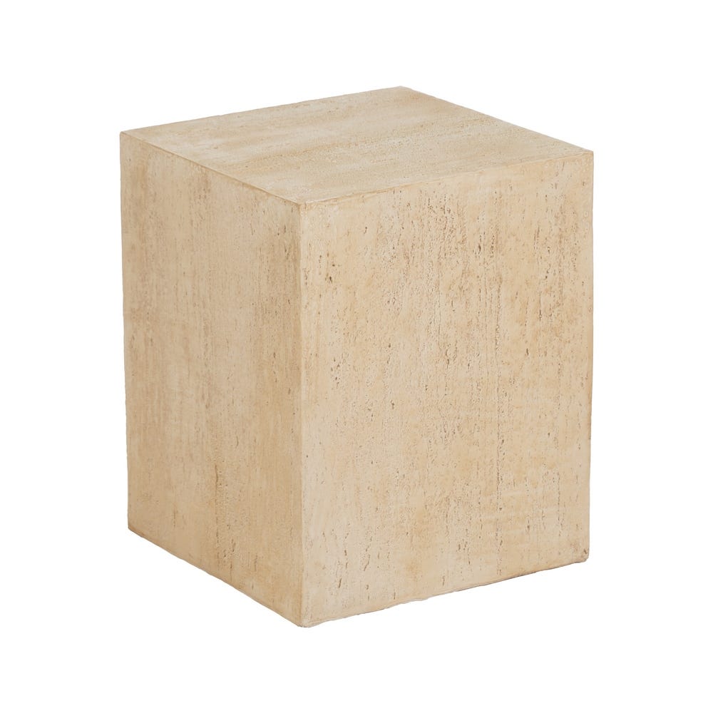 Mesa De Apoio Beige Magnésio 37 X 37 X 46