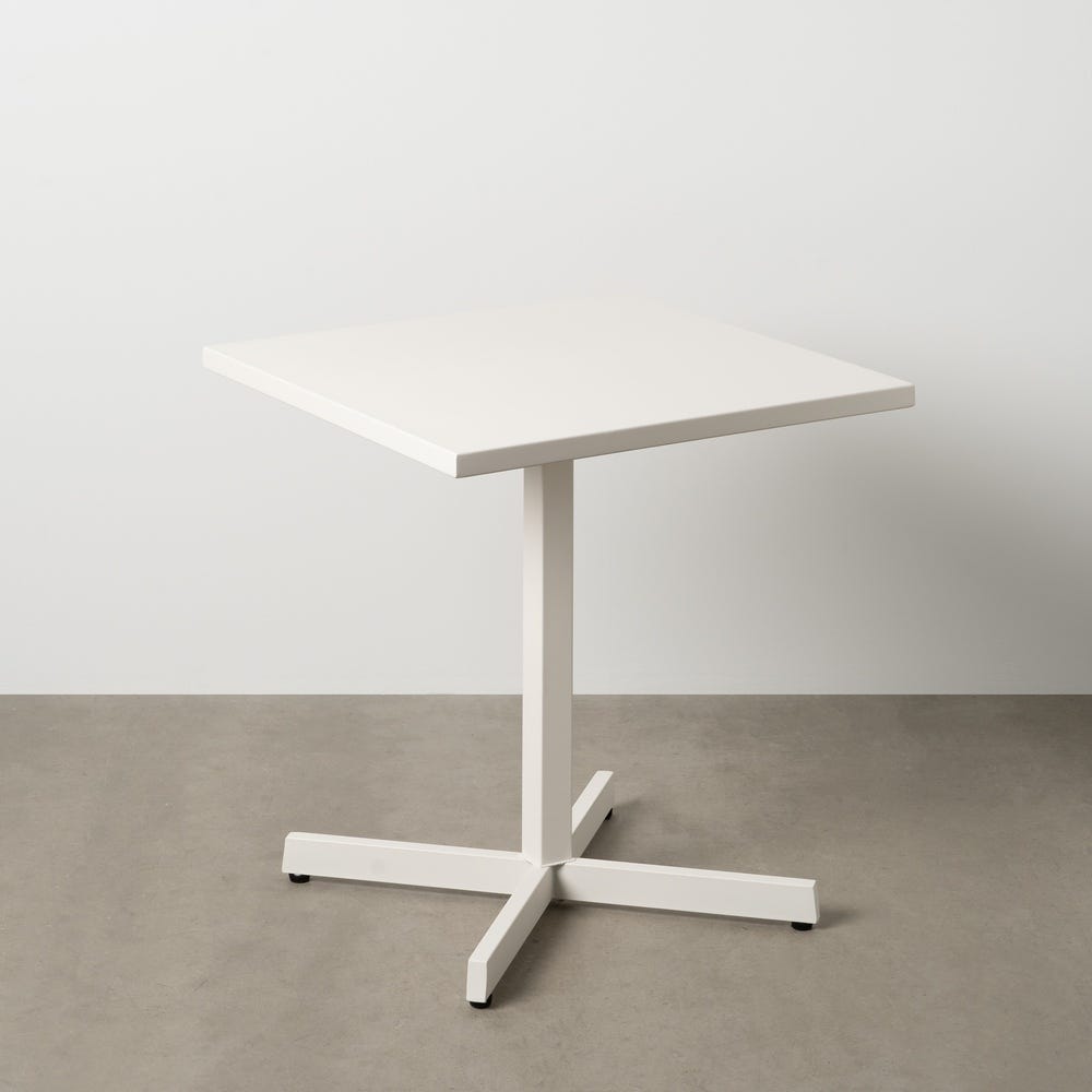 Mesa De Apoio Dobrável Branco Aço 70 X 70 X 74 Cm - Image 2