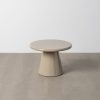 Mesa De Cafe Alto Brilho Taupe Old Mdf- 60 X 60 X 40 Cm