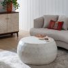 Mesa De Cafe Beige Cimento 92 X 92 X 45 Cm