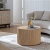 Mesa De Cafe Beige Magnésio 67 X 67 X 46 Cm
