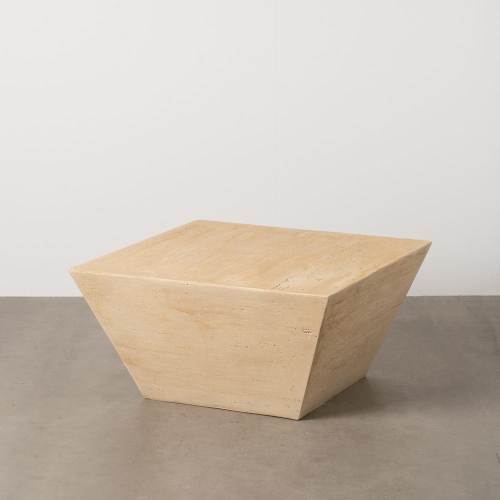 Mesa De Cafe Beige Magnésio 80 X 80 X 40 Cm - Image 2