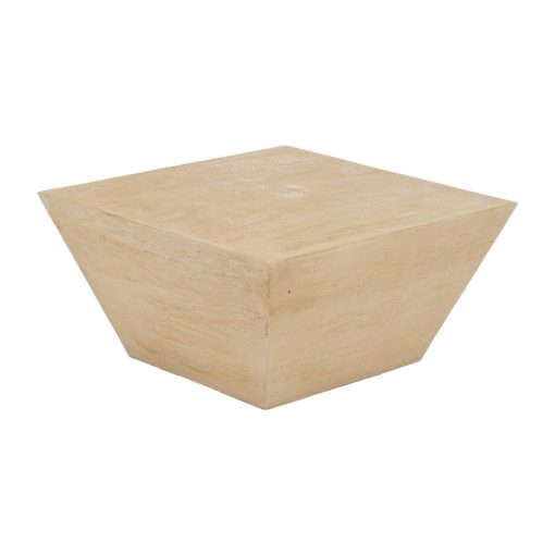 Mesa De Cafe Beige Magnésio 80 X 80 X 40 Cm