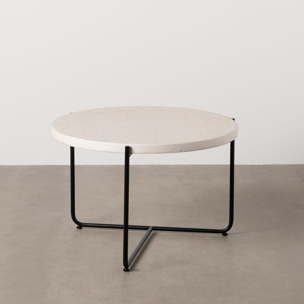Mesa De Cafe Beige-Negro Magnésio 68 X 68 X 44 Cm - Image 2