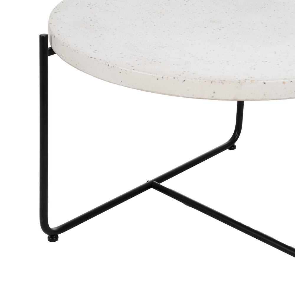 Mesa De Cafe Beige-Negro Magnésio 68 X 68 X 44 Cm - Image 3