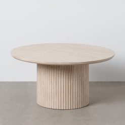 Alternative view of Mesa De Cafe Beige Pedra Mdf Decoração 90 X 90 X 45 Cm