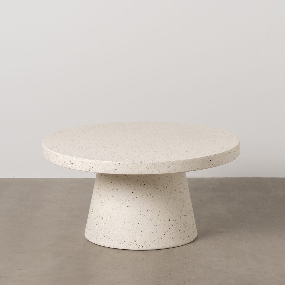 Mesa De Cafe Branco Fibra De Magnésio 80 X 80 X 38 Cm - Image 2
