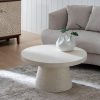 Mesa De Cafe Branco Fibra De Magnésio 80 X 80 X 38 Cm