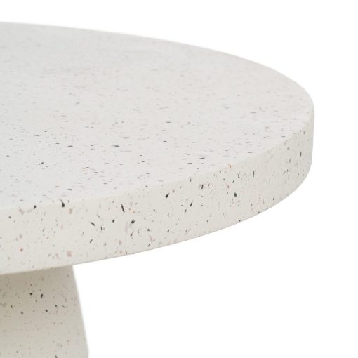 Mesa De Cafe Branco Fibra De Magnésio 80 X 80 X 38 Cm - Image 3