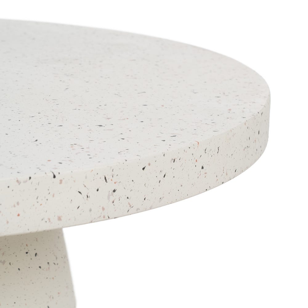 Mesa De Cafe Branco Fibra De Magnésio 80 X 80 X 38 Cm - Image 3