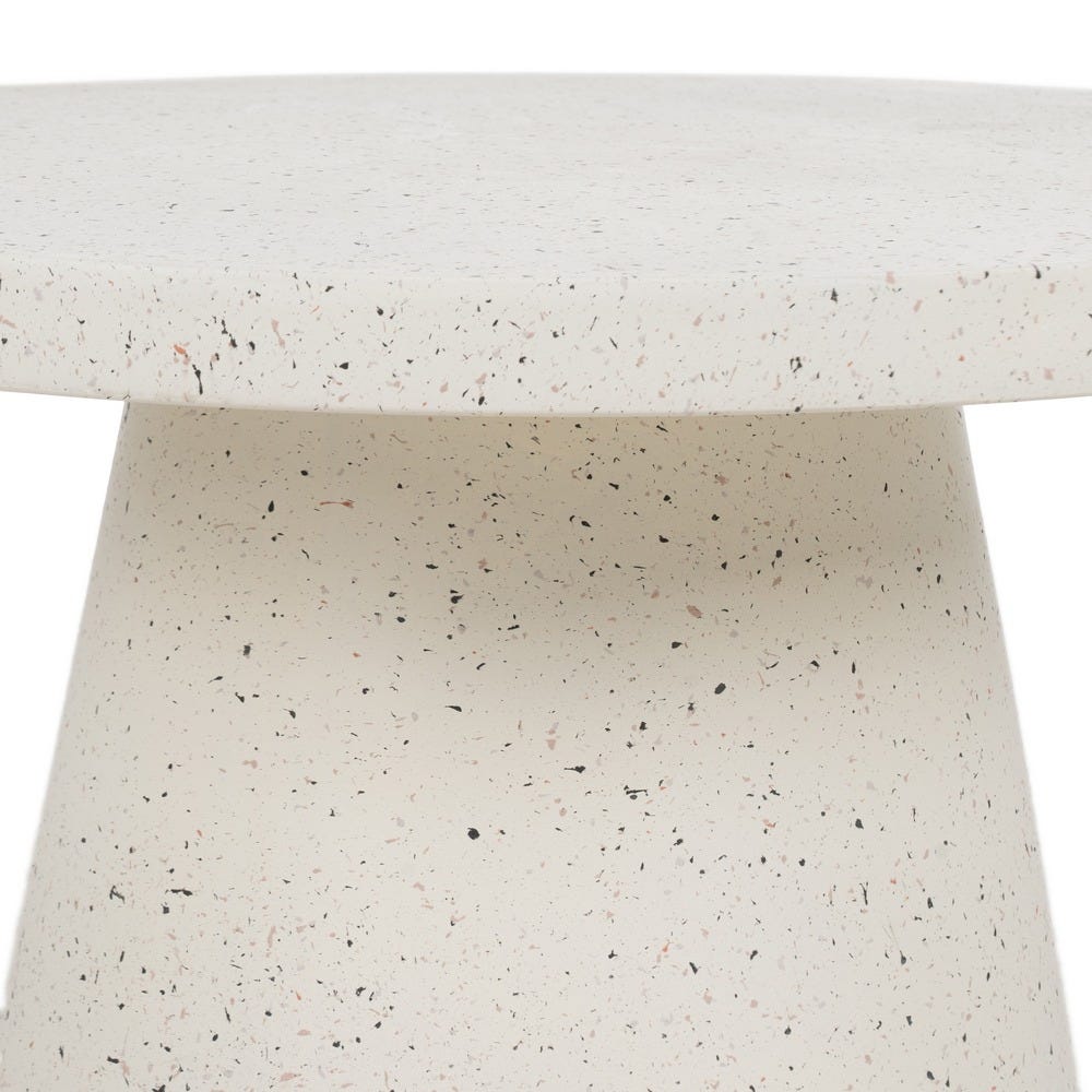 Mesa De Cafe Branco Fibra De Magnésio 80 X 80 X 38 Cm - Image 4