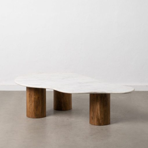 Mesa De Cafe Branco-Natural 135 X 80 X 35 Cm - Image 5