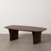 Mesa De Cafe Castanho Madeira De Acácia 130 X 70 X 40 Cm