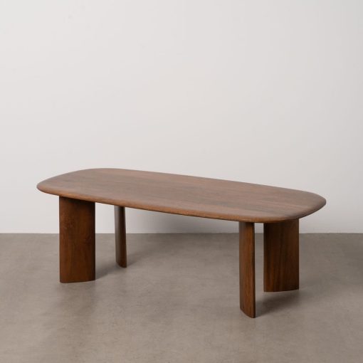 Mesa De Cafe Castanho Madeira Mango 120 X 60 X 40 Cm - Image 2