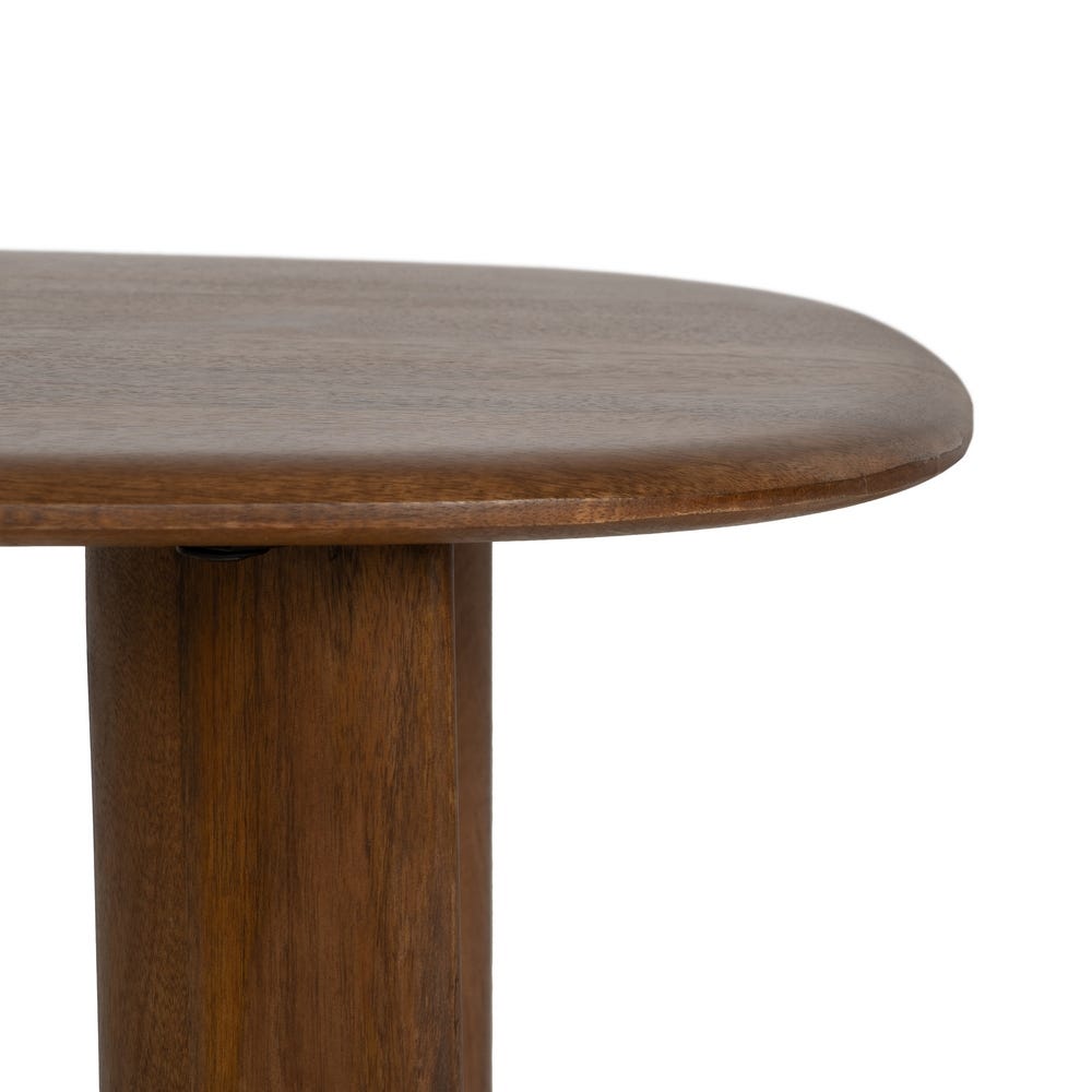 Mesa De Cafe Castanho Madeira Mango 120 X 60 X 40 Cm - Image 3