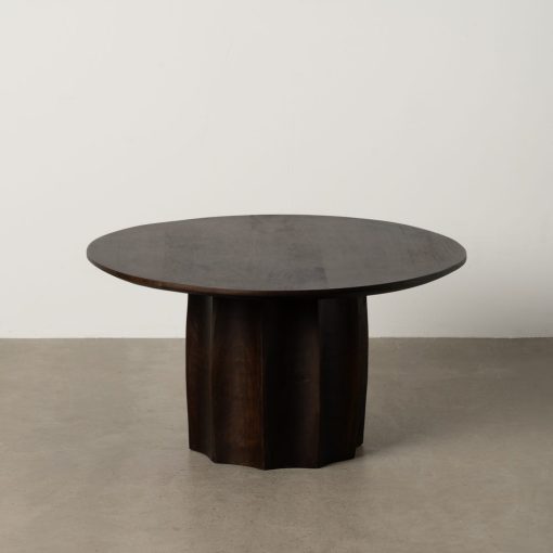 Mesa De Cafe Castanho Madeira Mango Room 75 X 75 X 40 Cm - Image 2
