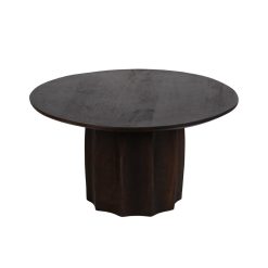 Mesa De Cafe Castanho Madeira Mango Room 75 X 75 X 40 Cm