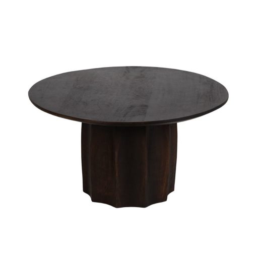Mesa De Cafe Castanho Madeira Mango Room 75 X 75 X 40 Cm