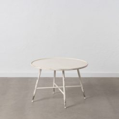 Alternative view of Mesa De Cafe Creme Metal 75 X 75 X 50 Cm