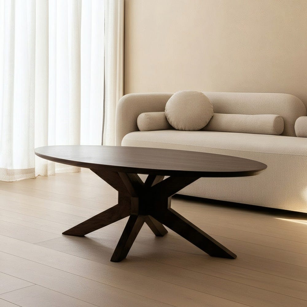 Mesa De Cafe Madeira Mango Room 110 X 60 X 43 Cm - Image 2