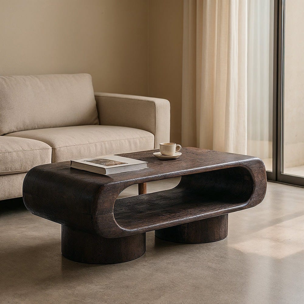 Mesa De Cafe Madeira Mango Room 122 X 61 X 42 Cm - Image 2