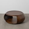 Mesa De Cafe Madeira Mango Room 72 X 72 X 36 Cm