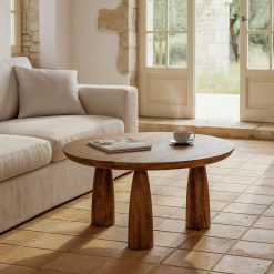 Alternative view of Mesa De Cafe Madeira Mango Room 75 X 75 X 37 Cm