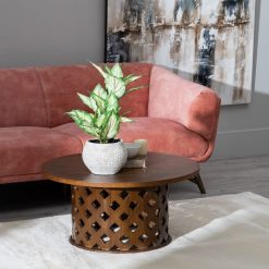 Mesa De Cafe Natural 80 X 80 X 40 Cm