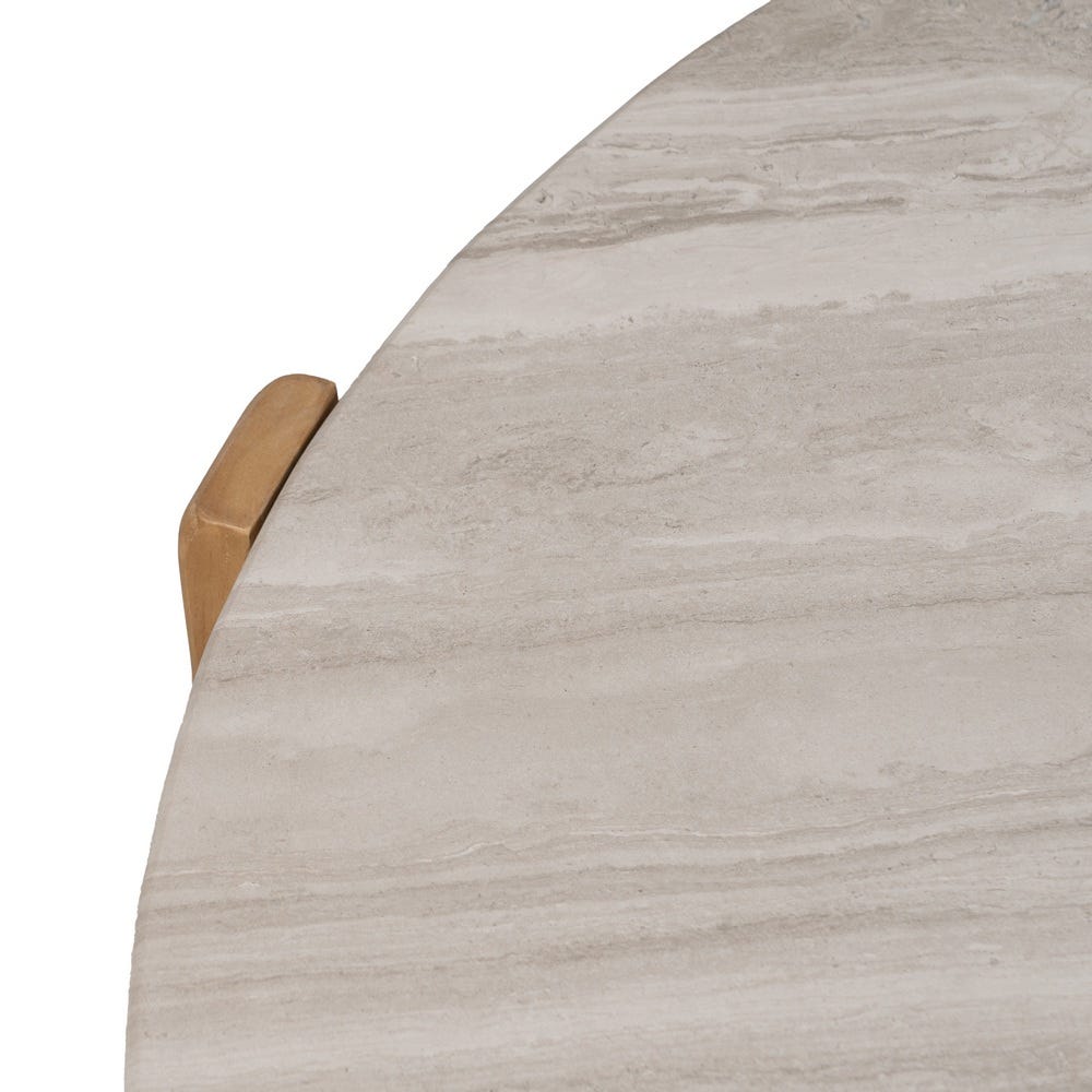 Mesa De Cafe Natural-Branco 83 X 80 X 37 Cm - Image 3