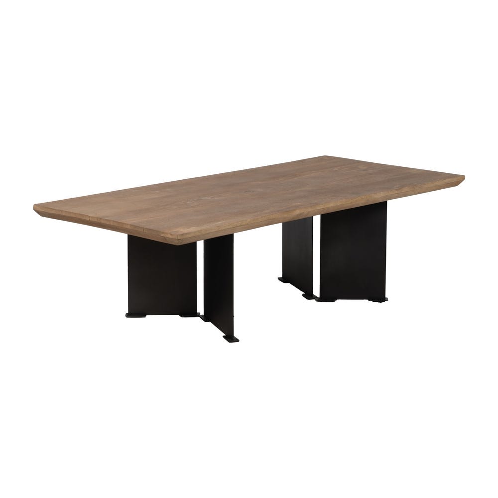 Mesa De Cafe Natural Madeira-Ferro Room 150 X 70 X 43 Cm