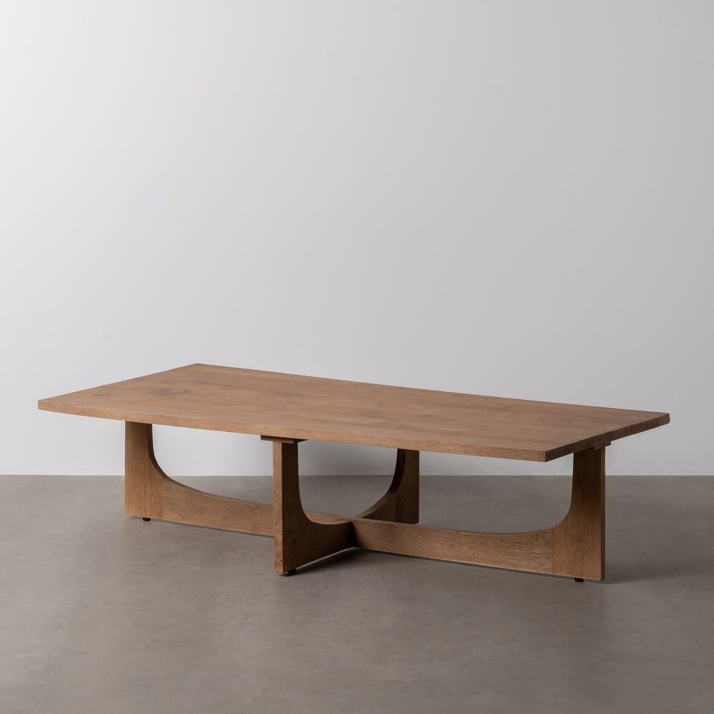 Mesa De Cafe Natural Madeira Mango Room 152 X 76 X 36 Cm - Image 2