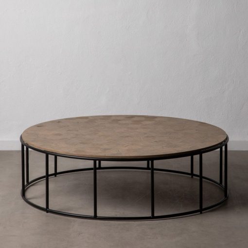 Mesa De Cafe Natural Mdf-Metal Room 120 X 120 X 35 Cm - Image 2