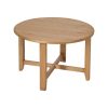 Mesa De Cafe Natural Mindi Madeira Room 80 X 80 X 50 Cm