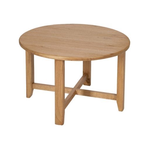Mesa De Cafe Natural Mindi Madeira Room 80 X 80 X 50 Cm