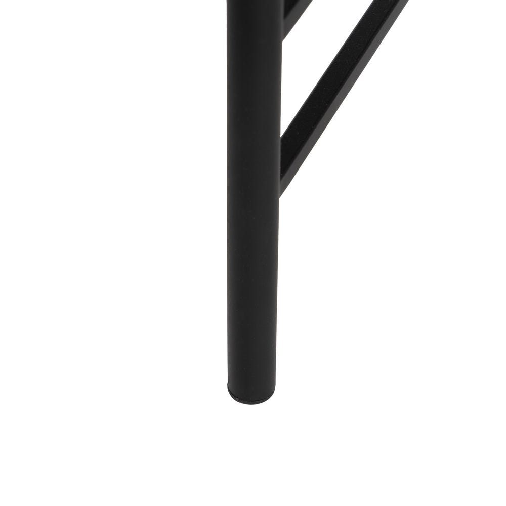 Mesa De Cafe Natural-Preto Madeira-Metal 76 X 81 X 38 Cm - Image 4
