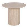 Mesa De Jantar Beige Pedra Mdf 90 X 90 X 76 Cm