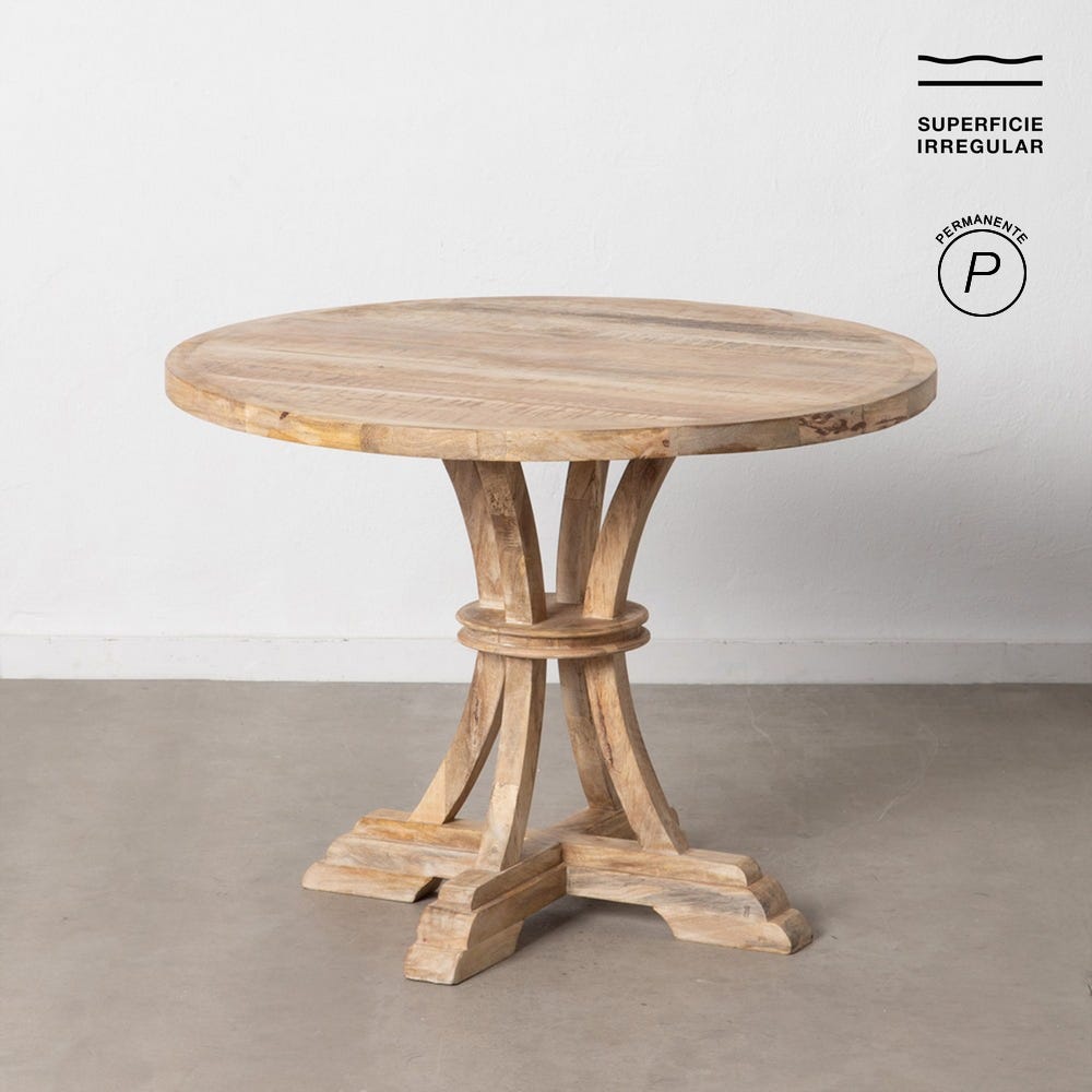 Mesa De Jantar Branco Escovado 100 X 100 X 76 Cm - Image 2