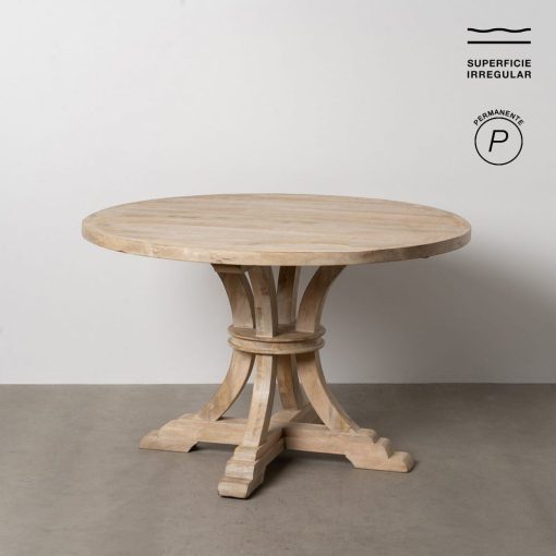 Mesa De Jantar Branco Escovado 120 X 120 X 76 Cm - Image 2
