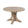 Mesa De Jantar Branco Escovado 120 X 120 X 76 Cm