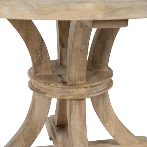 Mesa De Jantar Branco Escovado 120 X 120 X 76 Cm - Image 3