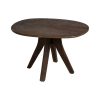Mesa De Jantar Castanho Madeira Mango Room 120 X 106 X 76 Cm