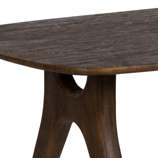 Mesa De Jantar Castanho Madeira Mango Room 200 X 100 X 76 Cm - Image 7