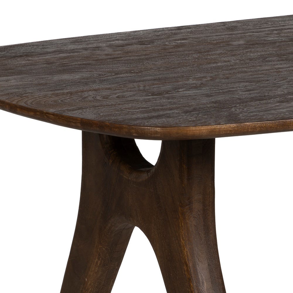 Mesa De Jantar Castanho Madeira Mango Room 200 X 100 X 76 Cm - Image 7