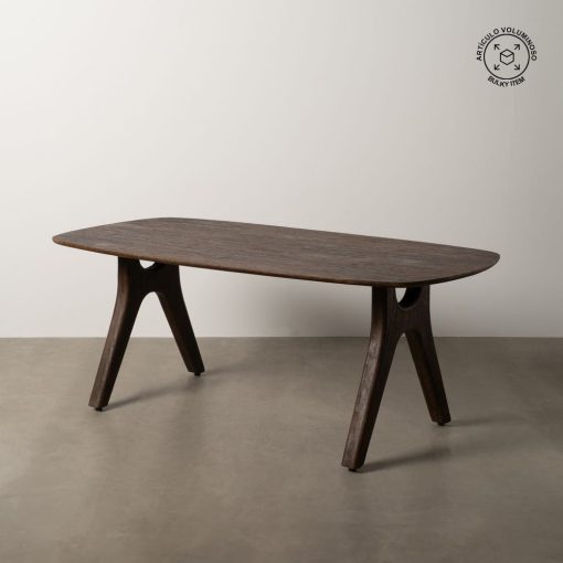 Mesa De Jantar Castanho Madeira Mango Room 200 X 100 X 76 Cm - Image 5