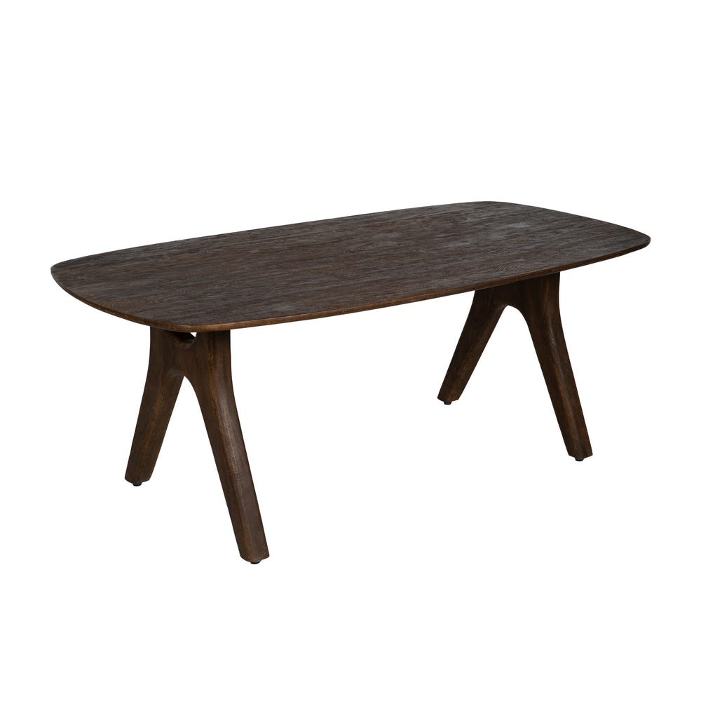 Mesa De Jantar Castanho Madeira Mango Room 200 X 100 X 76 Cm - Image 6