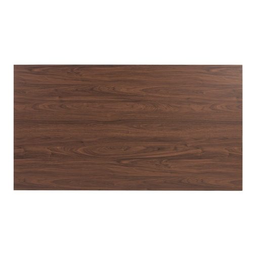 Mesa De Jantar Castanho-Negro Mdf-Metal 160 X 90 X 76 Cm - Image 3